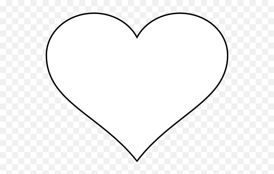 Large Heart Layout Clip Art - Vector Clip Art Online Emoji,Lavender Clipart Black And White