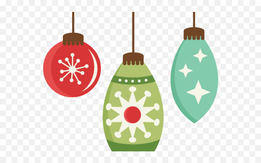 Clipart Christmas Ornaments - Cute Christmas Decor Png Emoji,Christmas Banner Clipart