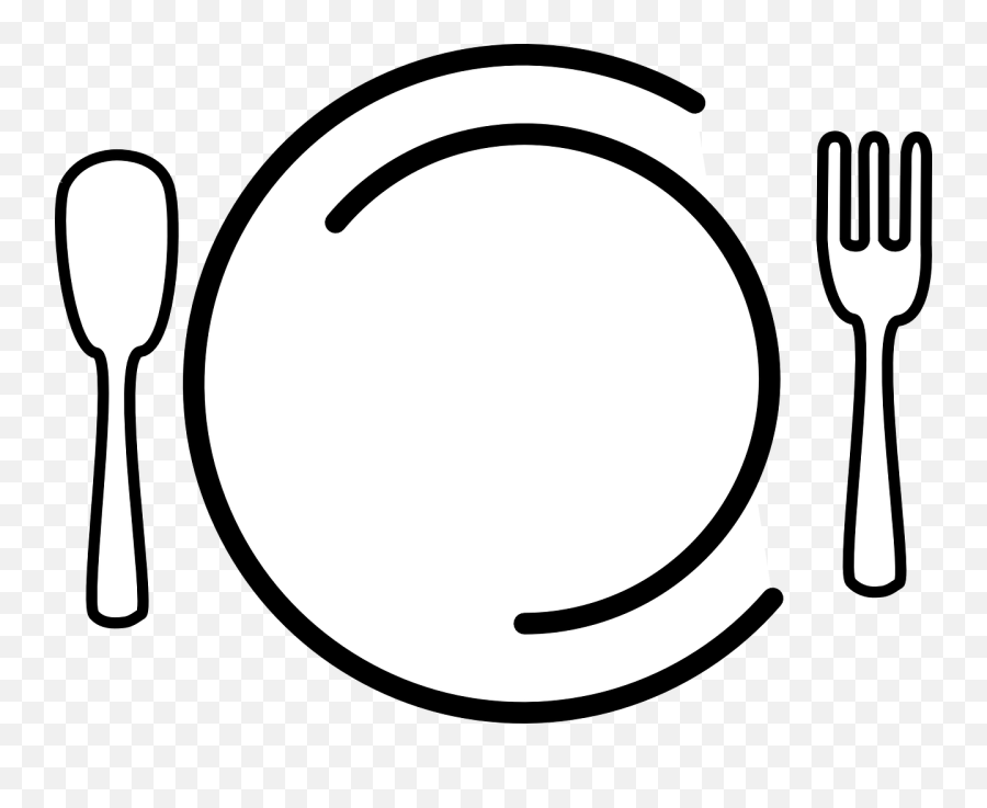 Dishes Plate Fork Spoon Food Restaurant - Transparent Background Food Clipart Png Emoji,Dishes Clipart