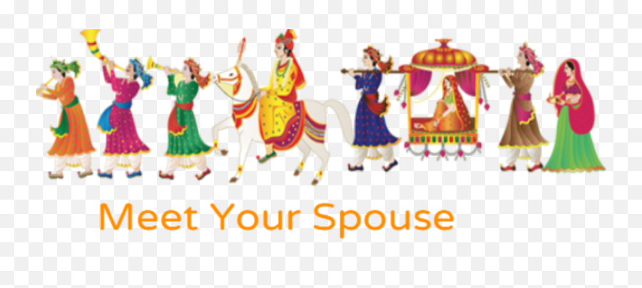 Wedding Indian Barat Cliparts Hd Png - Dandiya Raas Emoji,Marriage Clipart
