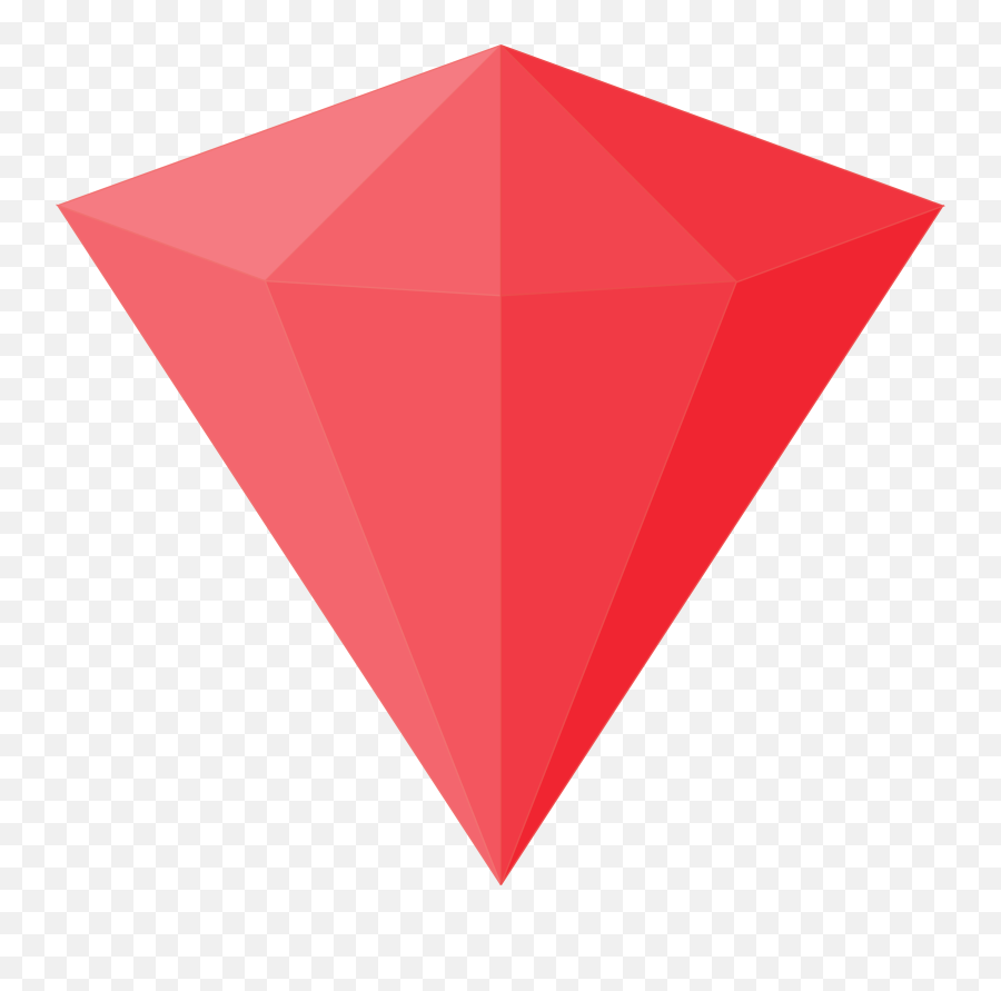 Ruby Gem Svg Vector Ruby Gem Clip Art - Svg Clipart Red Diamond Cartoon Png Emoji,Gem Clipart