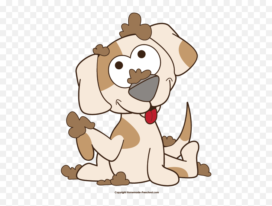Free Dog Clipart - Dirty Dog Clip Art Emoji,Dog Clipart