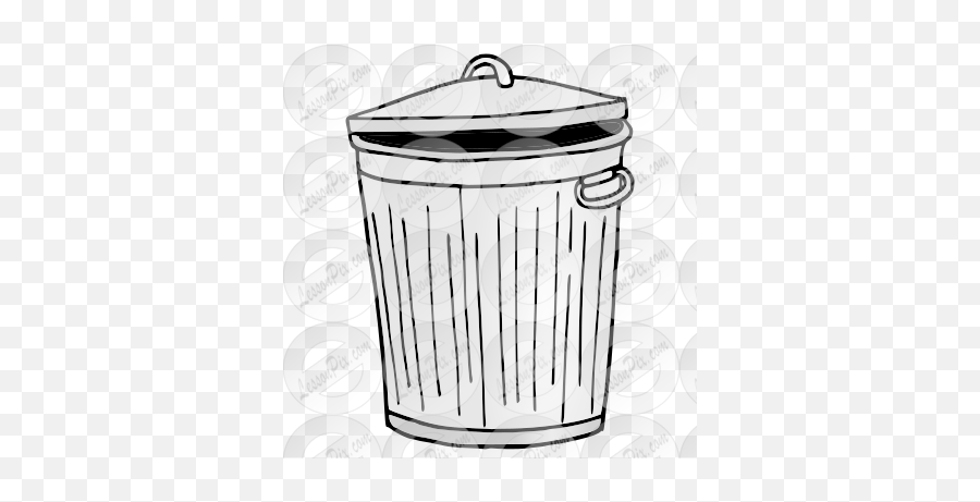 Garbage Can Picture For Classroom Therapy Use - Great Lid Emoji,Garbage Clipart