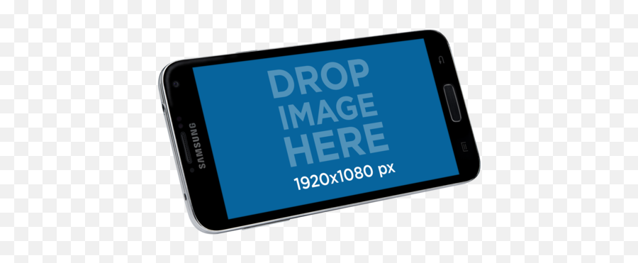 Download Hd Samsung Galaxy Phone Mockup Over A Transparent - Language Emoji,Smartphone Transparent Background