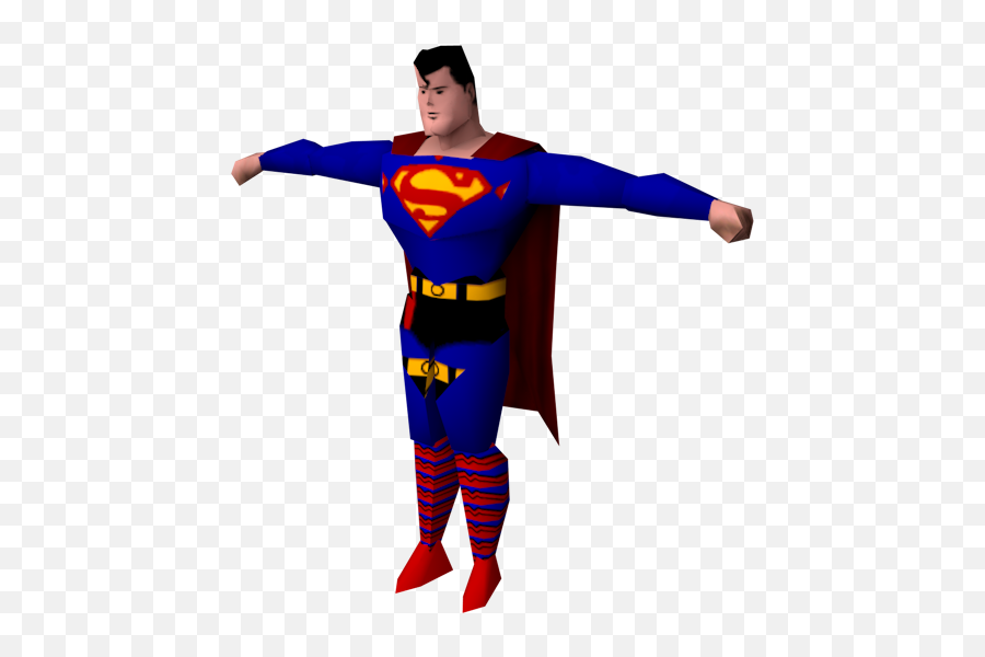 Nintendo 64 - Superman Superman The Models Resource Super Man T Posing Emoji,Nintendo 64 Png