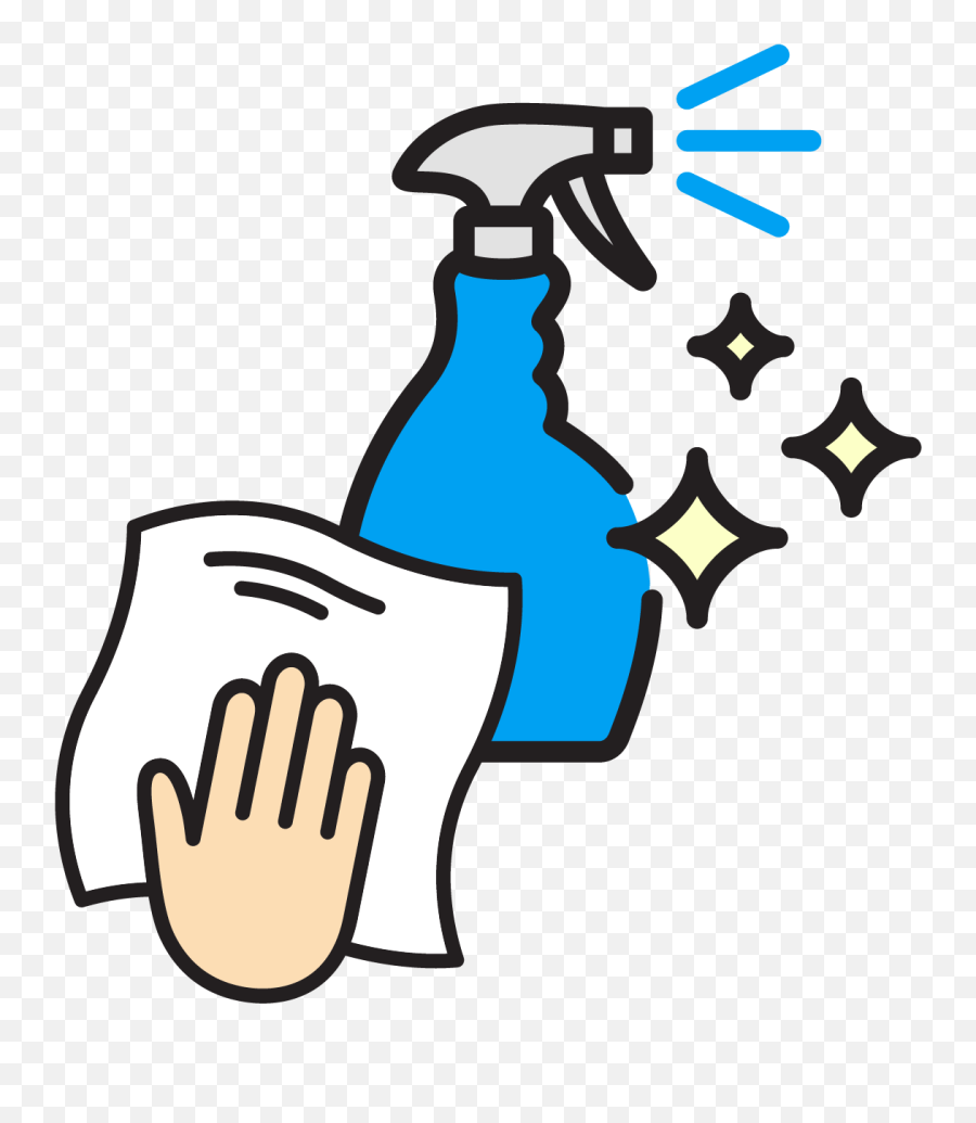Our Covid - 19 Response University Of Hawaiu0027i Honolulu Bookstore Cleaning Spray Clipart Emoji,Cleaning Clipart