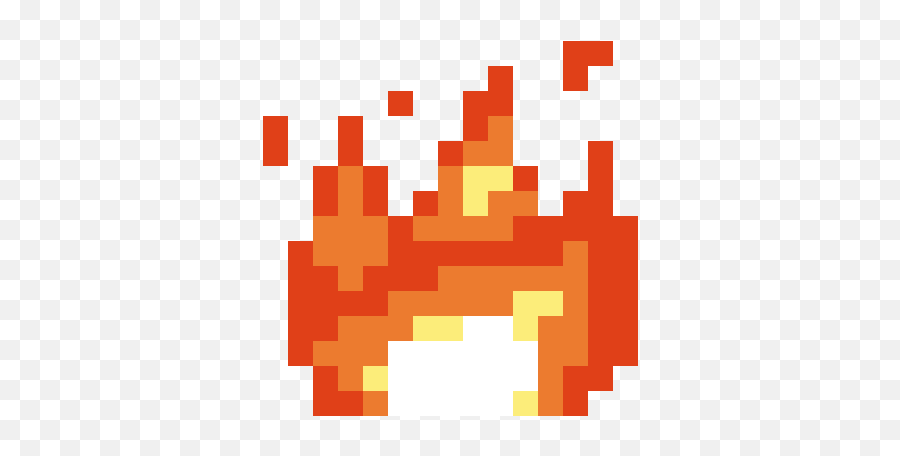 Piq Pixel Art User - Pixel Fire Png Emoji,Fire Emoji Png