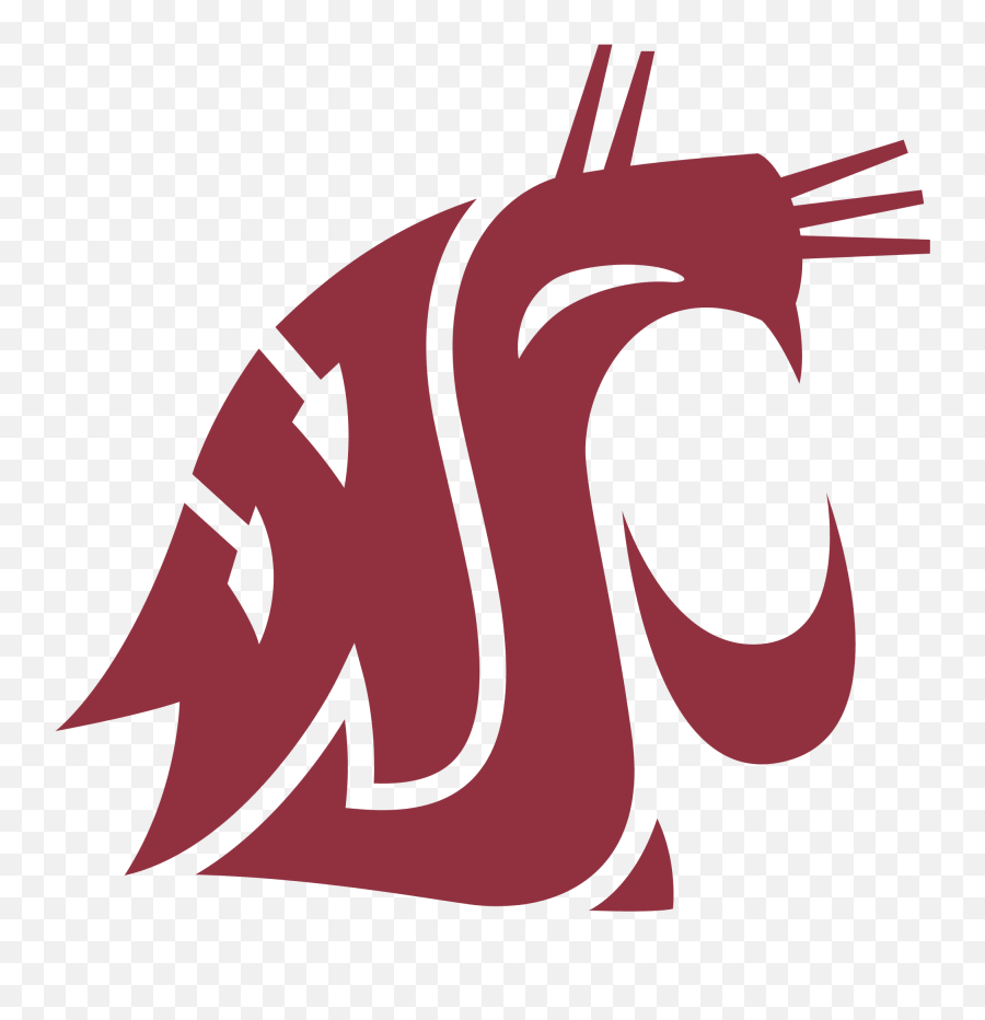 Washington State Cougars Logo Evolution History And Meaning Emoji,Ball State University Logo