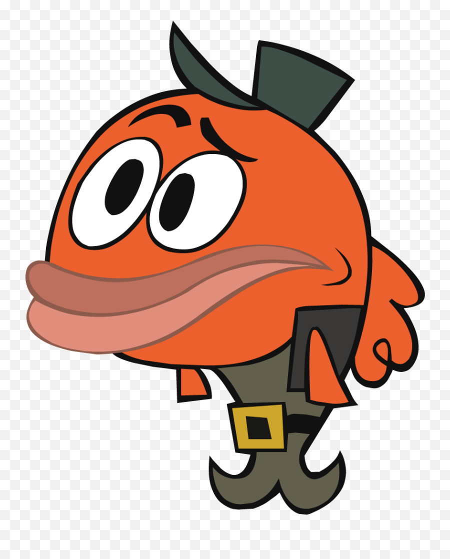 Animation Clip Art Red - Cod Fish Cartoon Png Download Emoji,Cartoon Fish Clipart
