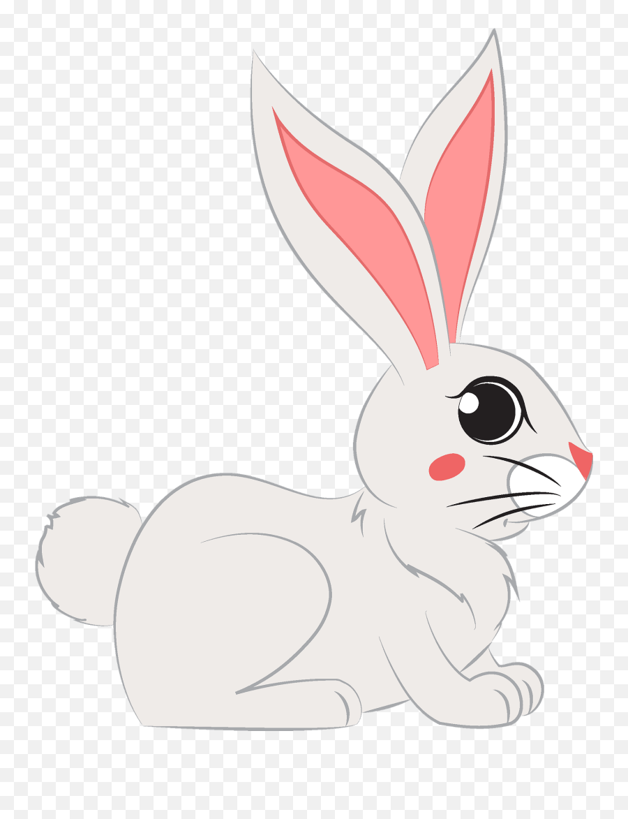Rabbit Clipart Free Download Transparent Png Creazilla Emoji,Snowshoe Clipart