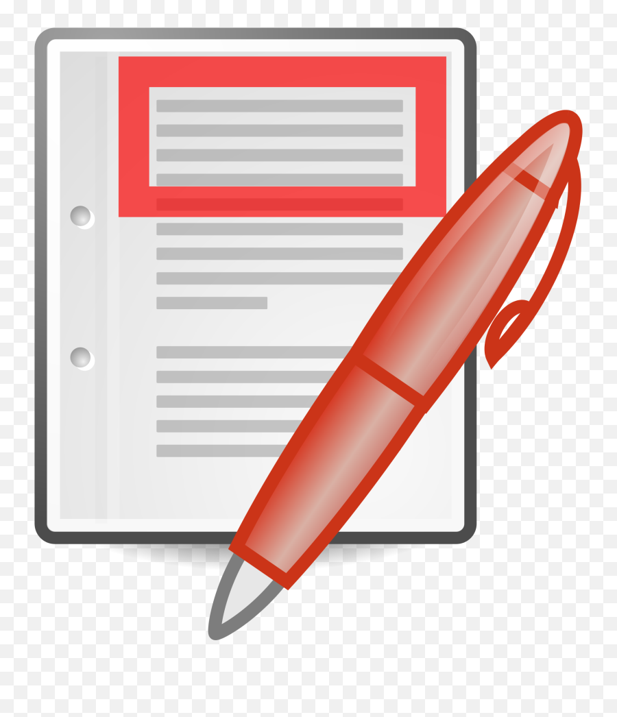 Essay Clipart Red Pen - Red Pen Editing Clipart Emoji,Marker Clipart