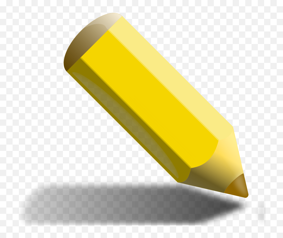 Free Clipart - 1001freedownloadscom Yellow Pencil Clipart Emoji,Pencil Clipart Black And White