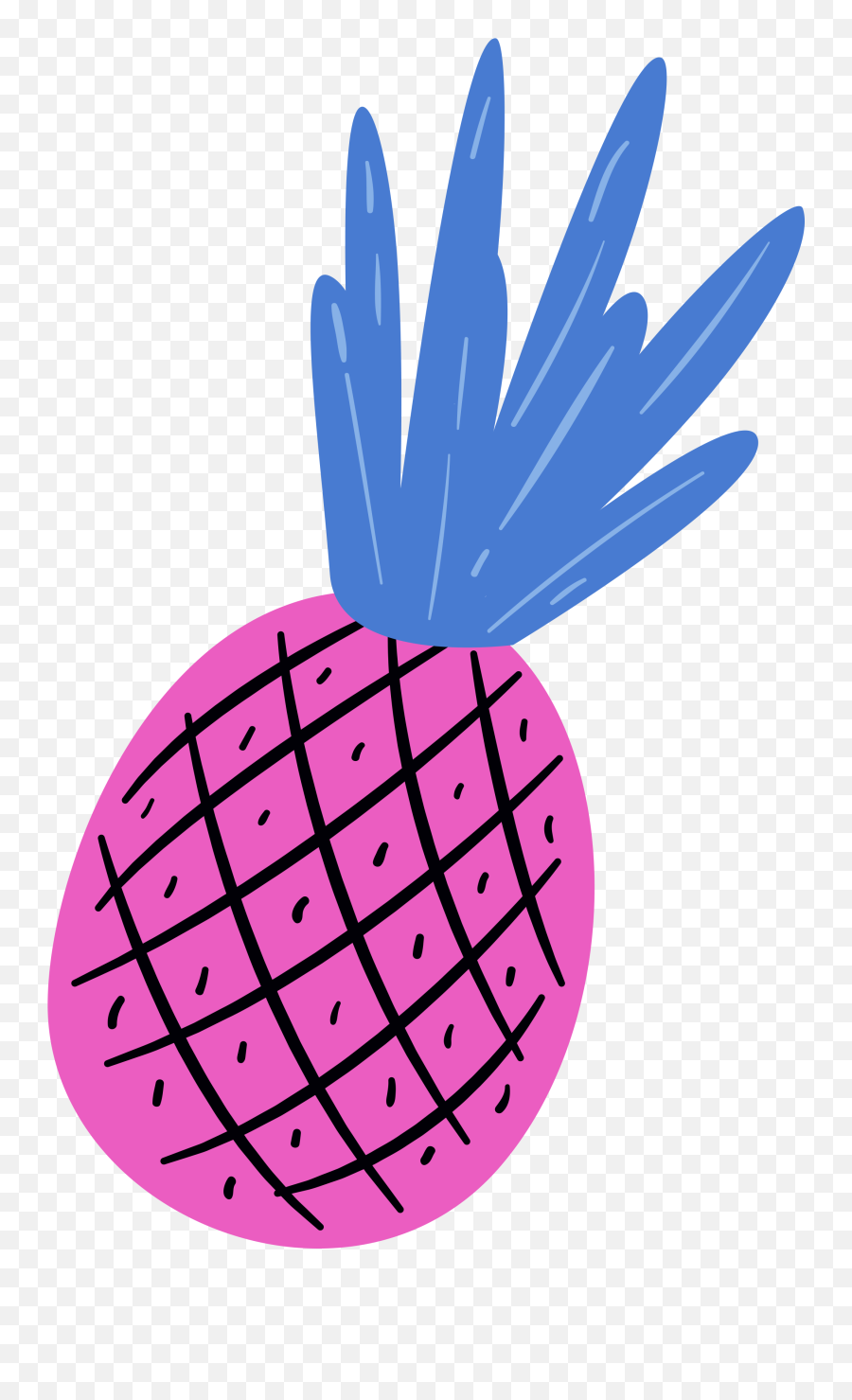 Leave - Free Colorful Pineapple Clipart Png Transparent Png Color Ful Pineapple Png Emoji,Pineapple Clipart
