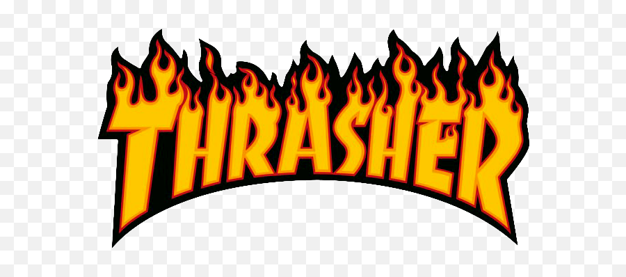 Download Thrasher Flame Logo - Logo Thrasher Emoji,Thrasher Logo