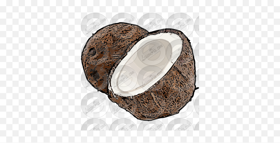 Coconut Picture For Classroom Therapy - Fresh Emoji,Coconut Clipart