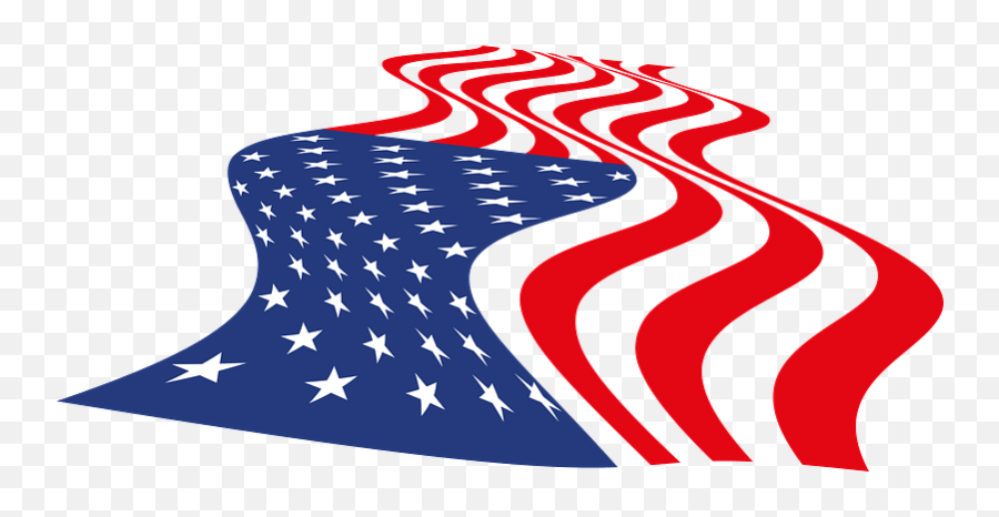 Usa Wavy Flag Clipart - Warped American Flag Emoji,Usa Clipart