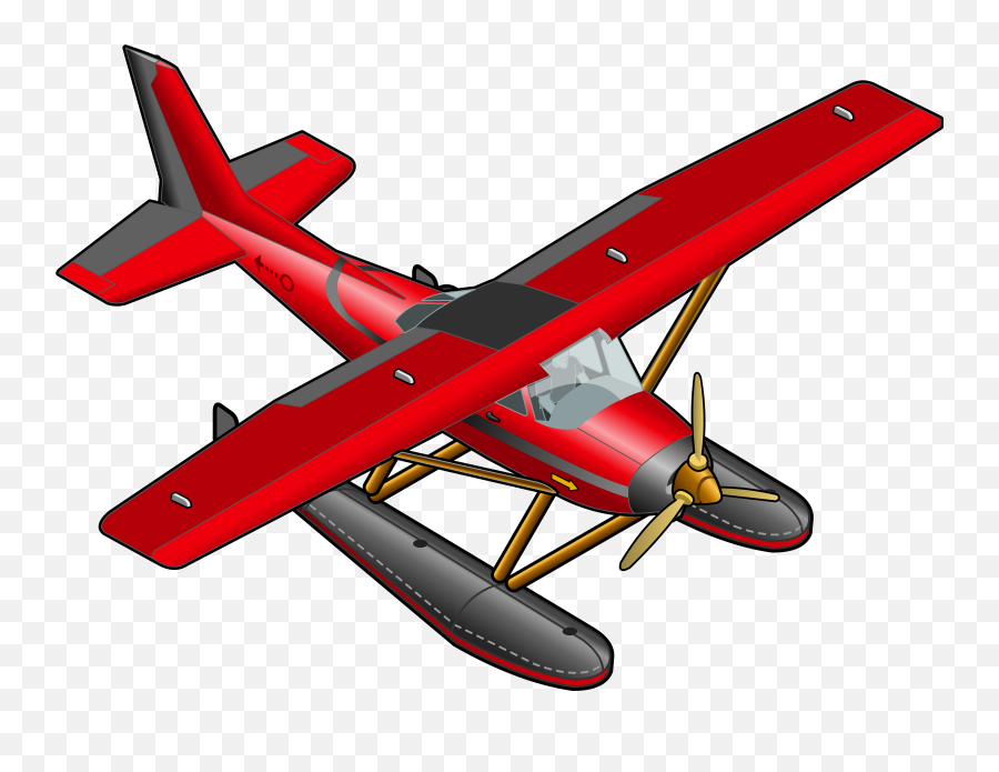 Aircraft Clipart Red Airplane - Red Plane Clipart Red Plane Transparent Emoji,Plane Clipart
