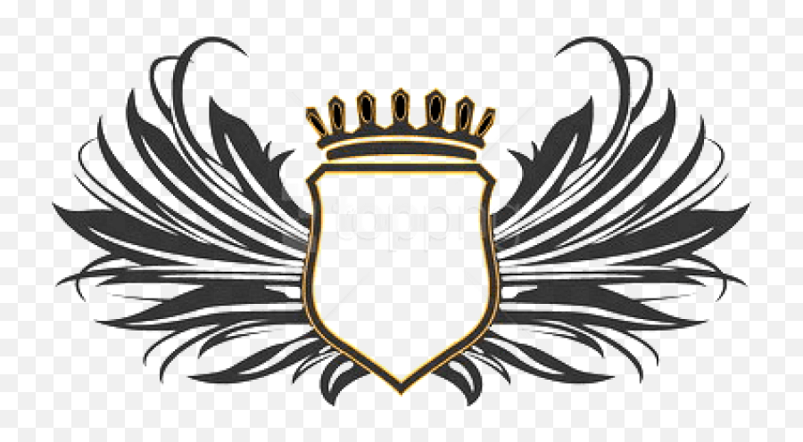 Download Free Png Shield Wings Png Png Image With - Wings With Crown Png Emoji,Shield Transparent