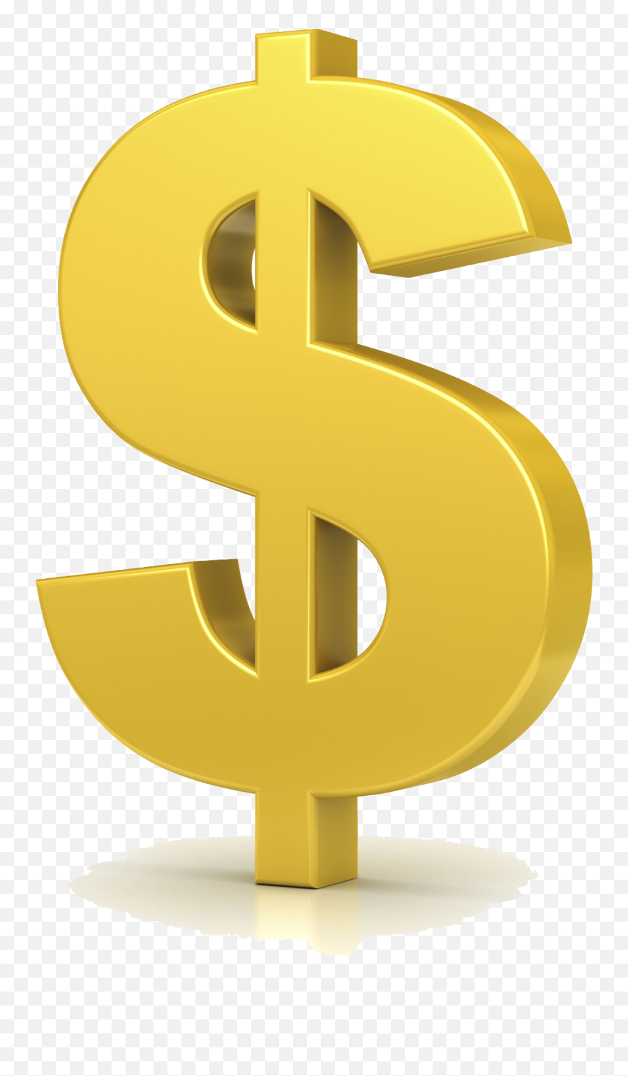 Download Gold Dollar Png Clipart - Transparent Dollar Sign No Background Emoji,Dollar Sign Clipart