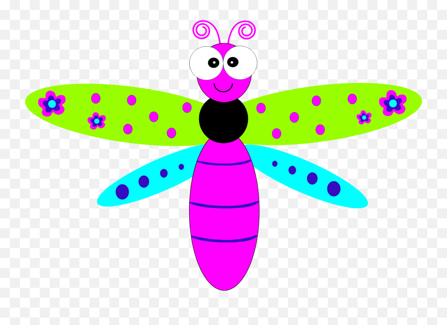 Download Hd Dragonfly Clipart Summer - Imagenes De Libelulas Animados Emoji,Dragonfly Clipart