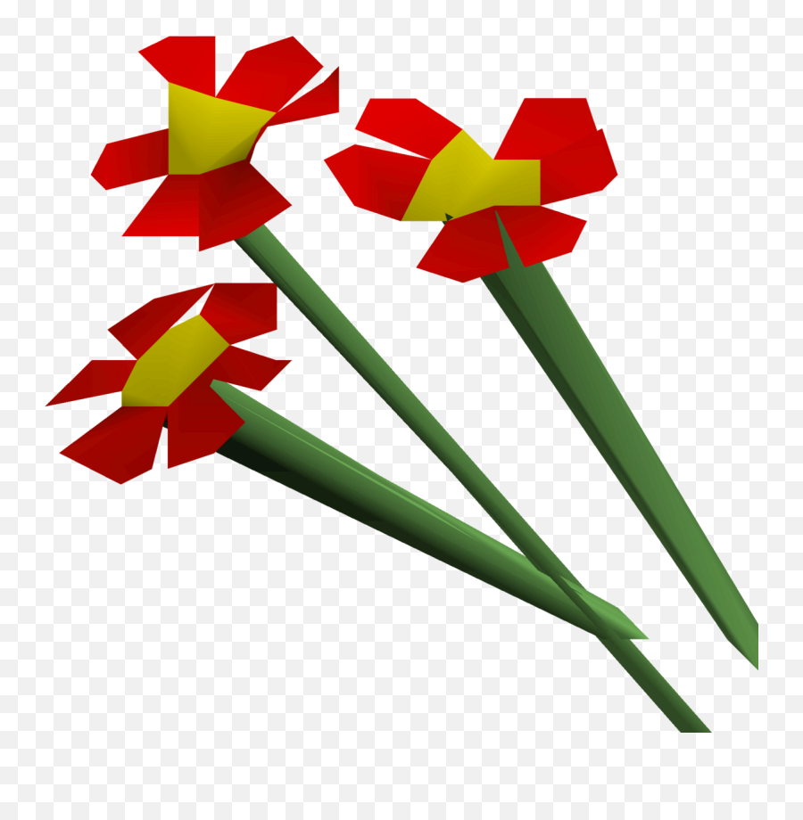 Red Flowers - Osrs Flowers Emoji,Red Flower Png