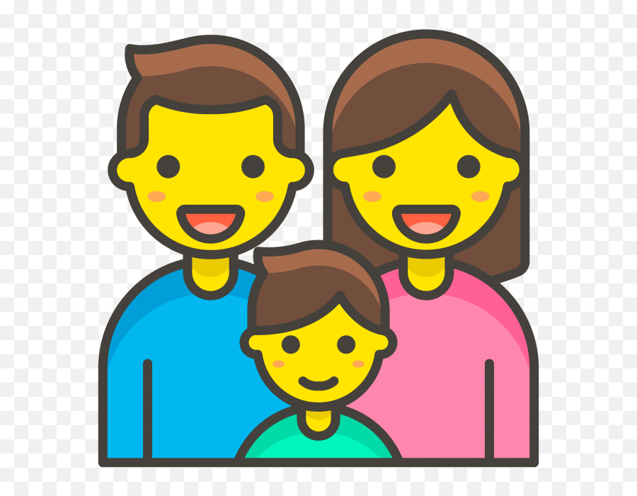 Download Family Man Woman Boy Emoji - Iconos De Familia Png,Familia Png