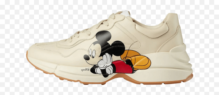 Gucci X Disney Rhyton Mickey Mouse - Print Disney Mickey Gucci X Mickey Mouse Shoes Emoji,Mickey Mouse Logo