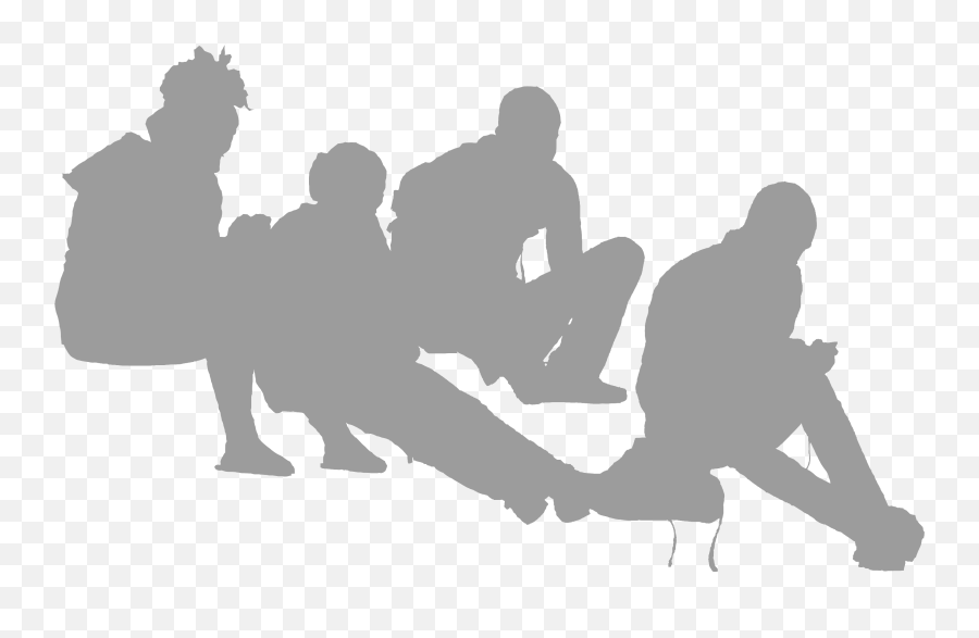 Download Students Sitting Bw Students - Sitting People Png Silhouette Emoji,People Sitting Silhouette Png