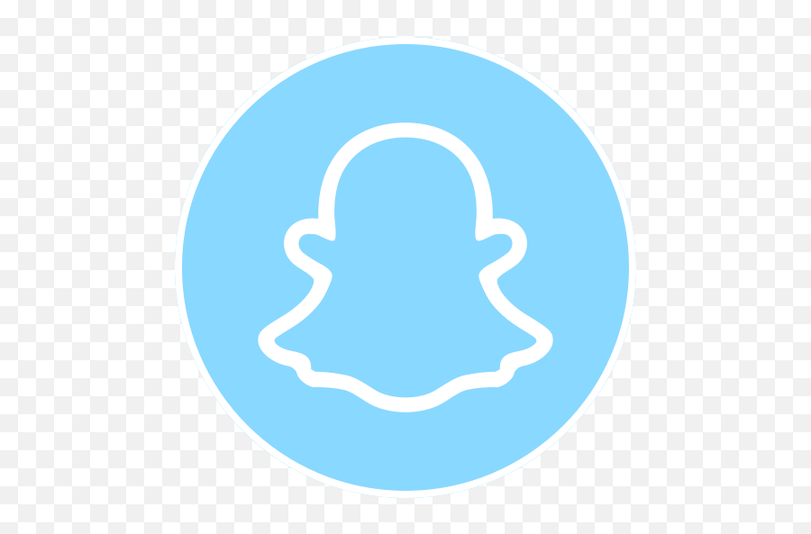 Snapchat Logo Free Icon Of Social Circles - Black Snapchat Logo Aesthetic Emoji,Snapchat Logo