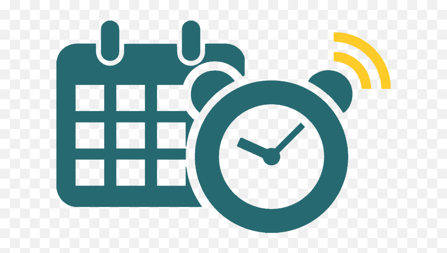 Appointment Reminder Icon Clipart - Calendar And Clock Icon Png Emoji,Reminder Clipart