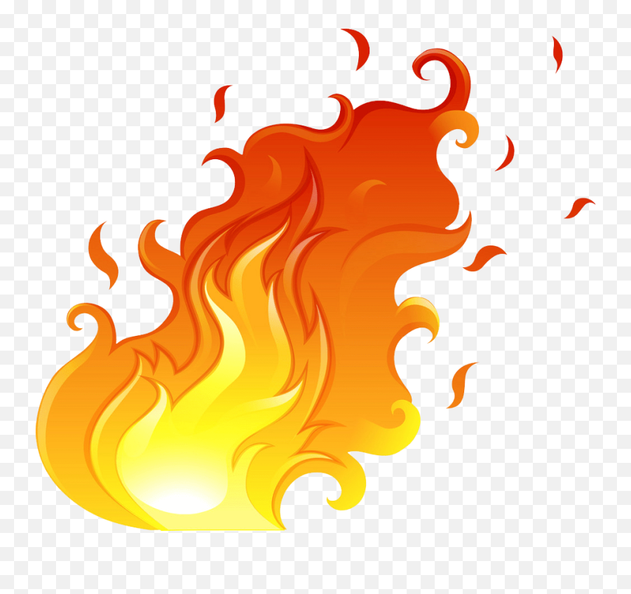 Fire Clipart Transparent - Imagenes De Una Flama Emoji,Fire Clipart