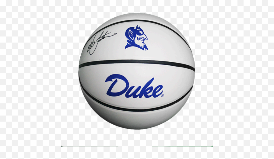 Christian Laettner Autographed Duke Blue Devils Logo Emoji,Blue Devil Logo