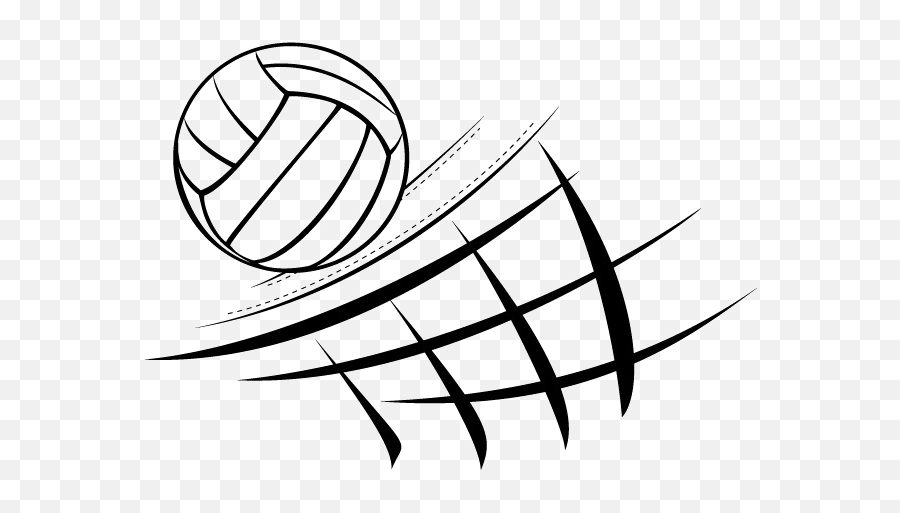 Download Black Volleyball Png Image - Volleyball And Net For Volleyball Emoji,Volleyball Png
