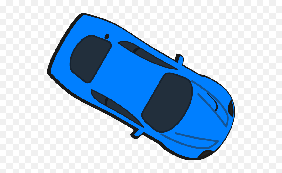 Blue Car - Top View 330 Clip Art At Clkercom Vector Emoji,Car Top View Png