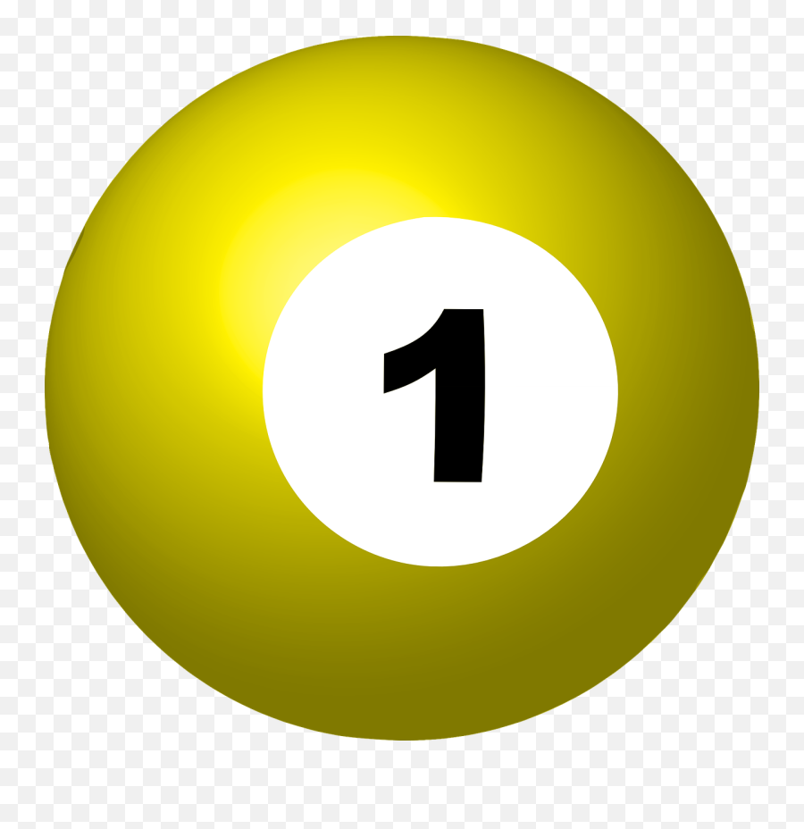 Library Of Numbers 1 10 Picture Library Stock Png Files - Pool Ball 1 Png Emoji,Number 1 Clipart