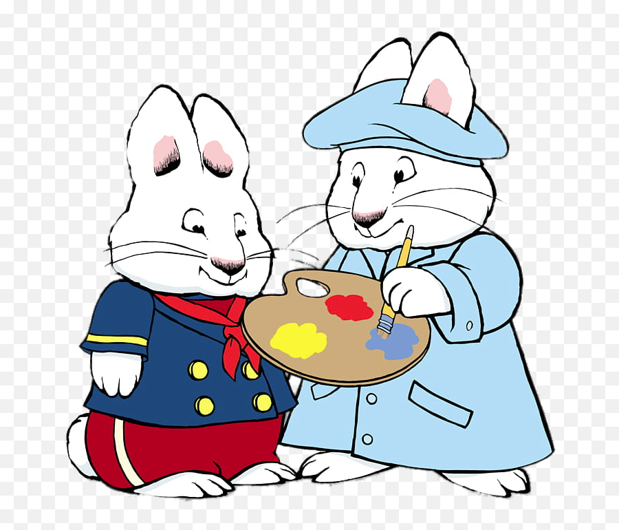 Check Out This Transparent Max And Ruby Painting Png Image - Max And Ruby Remembers Emoji,Painting Png