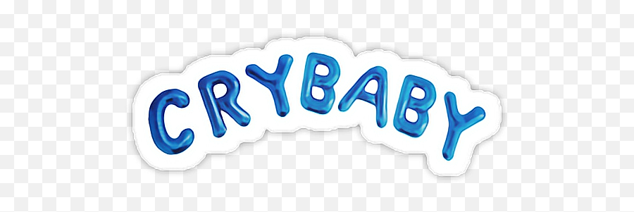 Crybaby Baby Blue Balloons Aesthetic Freetoedit - Black Cry Baby Melanie Martinez Emoji,Aesthetic Stickers Png