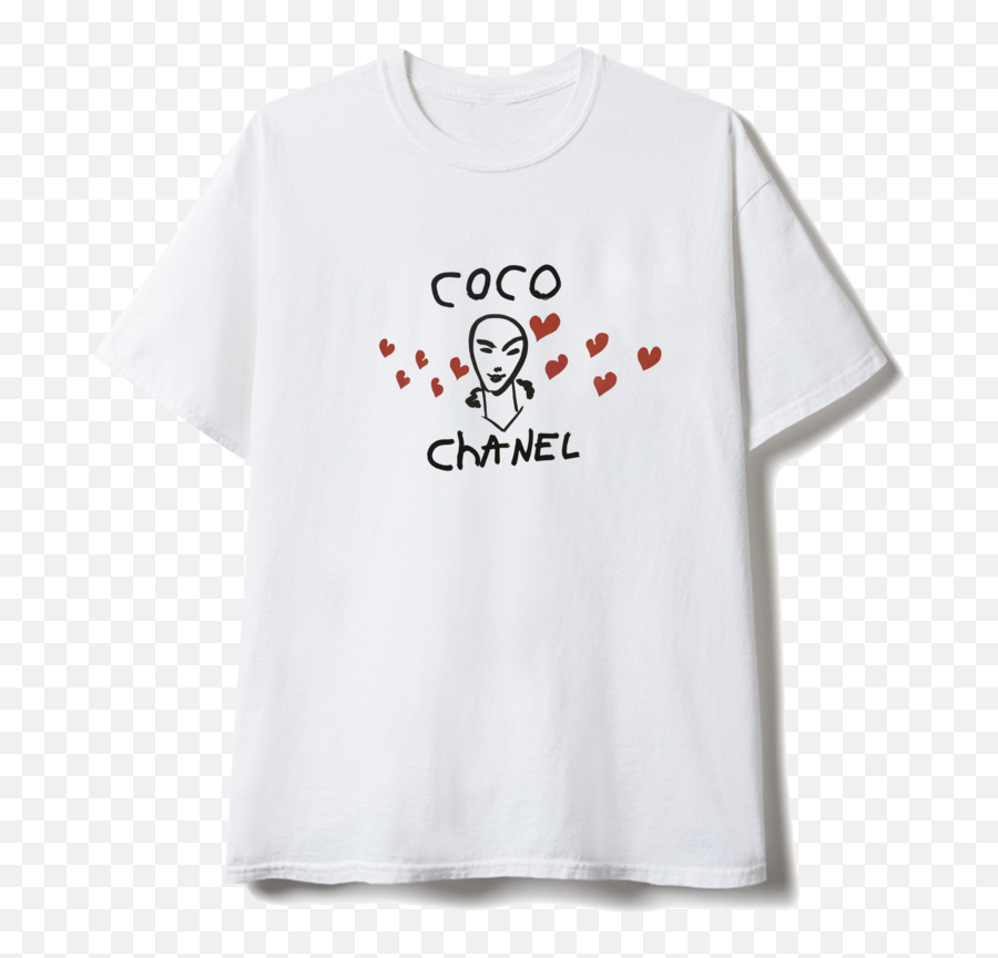Love - Brain Dead T Shirt White Emoji,Chanel Logo T Shirts