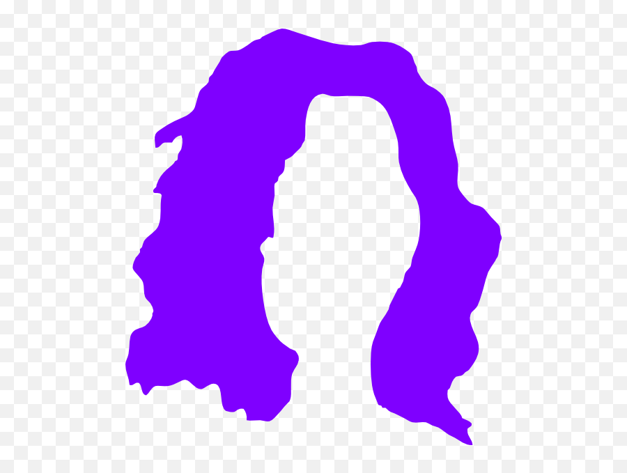Download Hd Clown Wig Cliparts - Purple Wig Clipart Emoji,Clown Wig Png