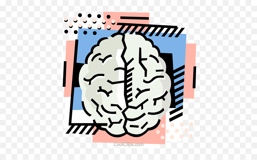 The Brain Royalty Free Vector Clip Art Illustration - Psicologia Clinica Dibujos Png Emoji,Nervous Clipart
