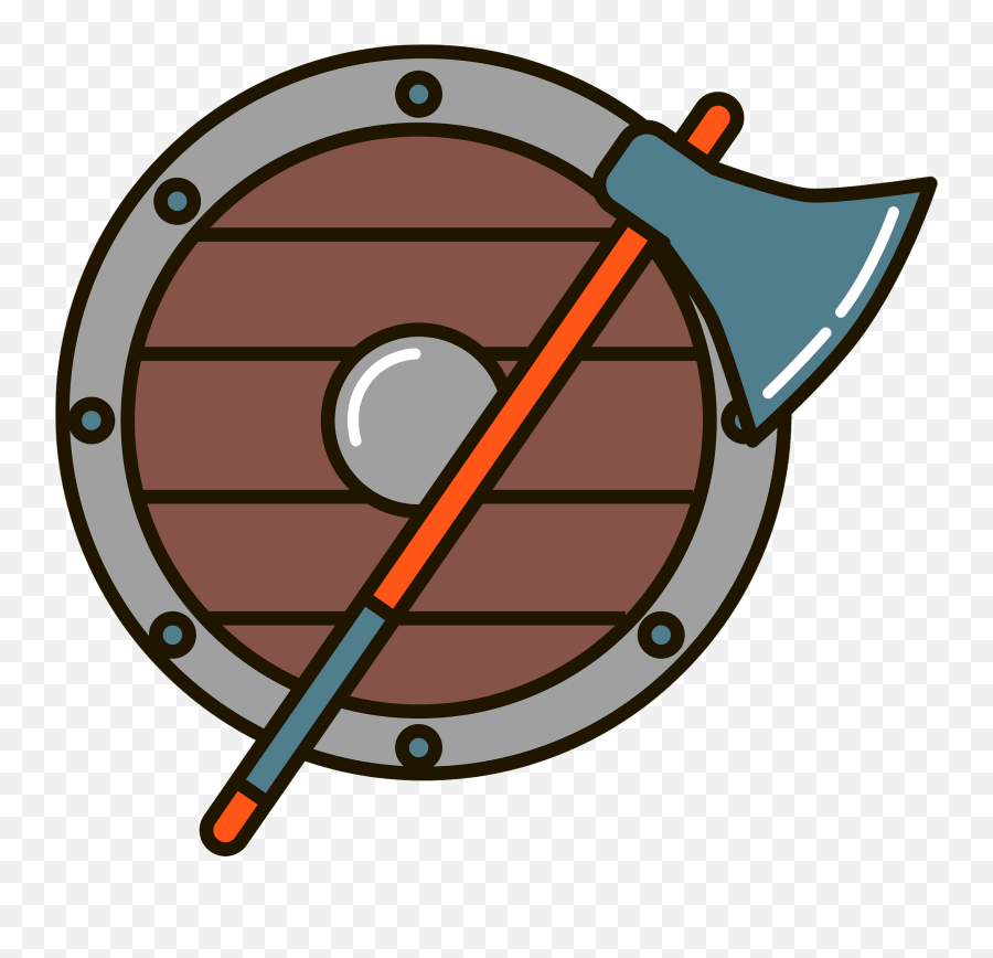 Viking Shield And Axe Clipart Free Download Transparent - Viking Shield Clipart Emoji,Shield Clipart