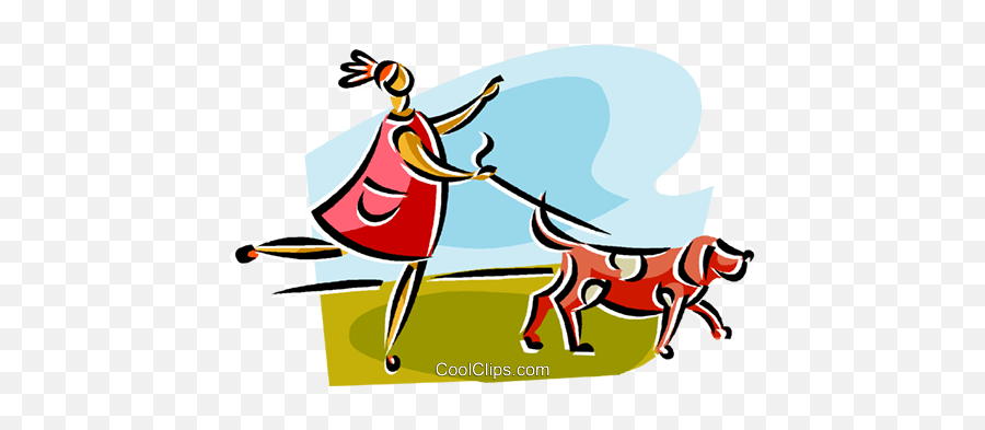 Woman Walking The Dog Royalty Free Vector Clip Art Emoji,Woman Walking Clipart