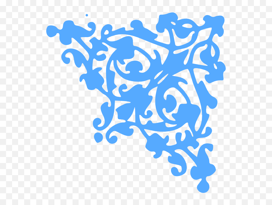 Blue Scroll Clip Art Emoji,Fancy Scroll Clipart