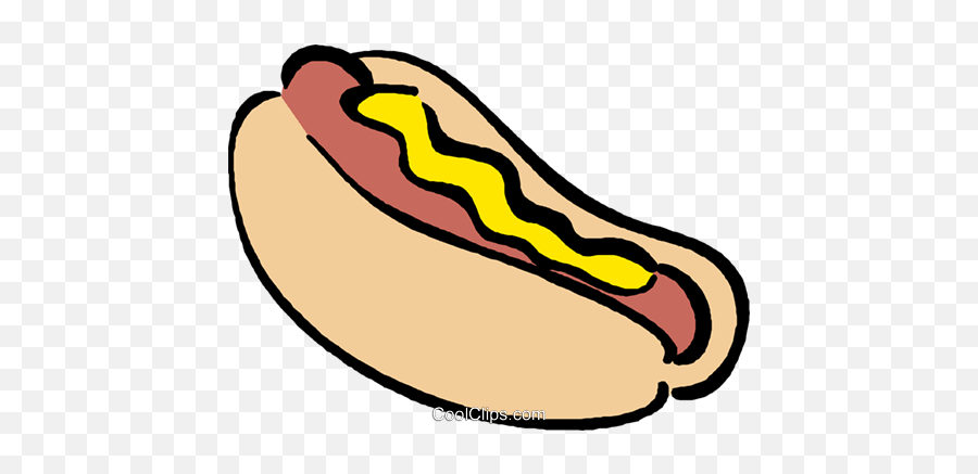 Hot Dog Royalty Free Vector Clip Art Illustration - Vc017632 Emoji,Hot Dog Clipart Free