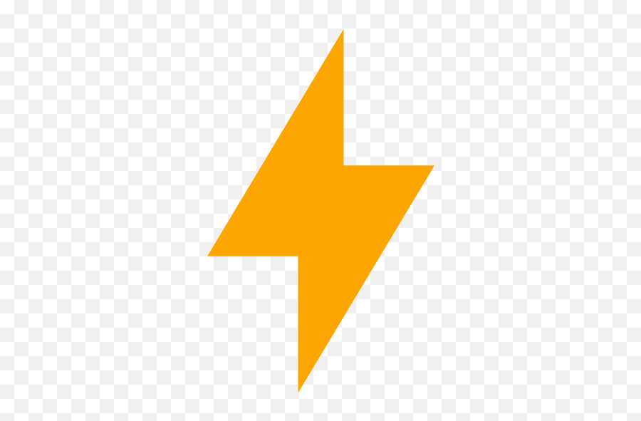 Orange Bolt Icon - Free Orange Lightning Bolt Icons Emoji,Lightning Gif Png