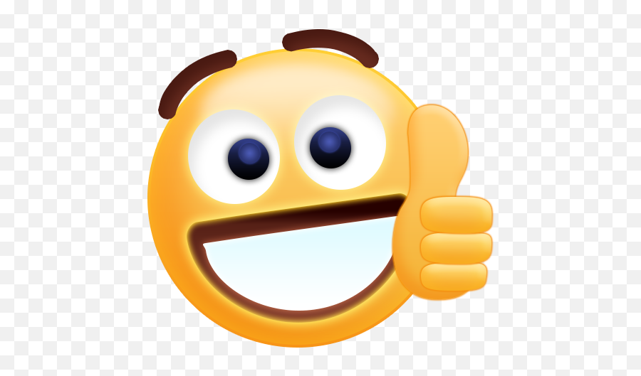 Free Thumbs Up Emoji Sticker For Android - Download Cafe Thumbs Up Emoticon Gif Transparent,Thumbs Up Emoji Png