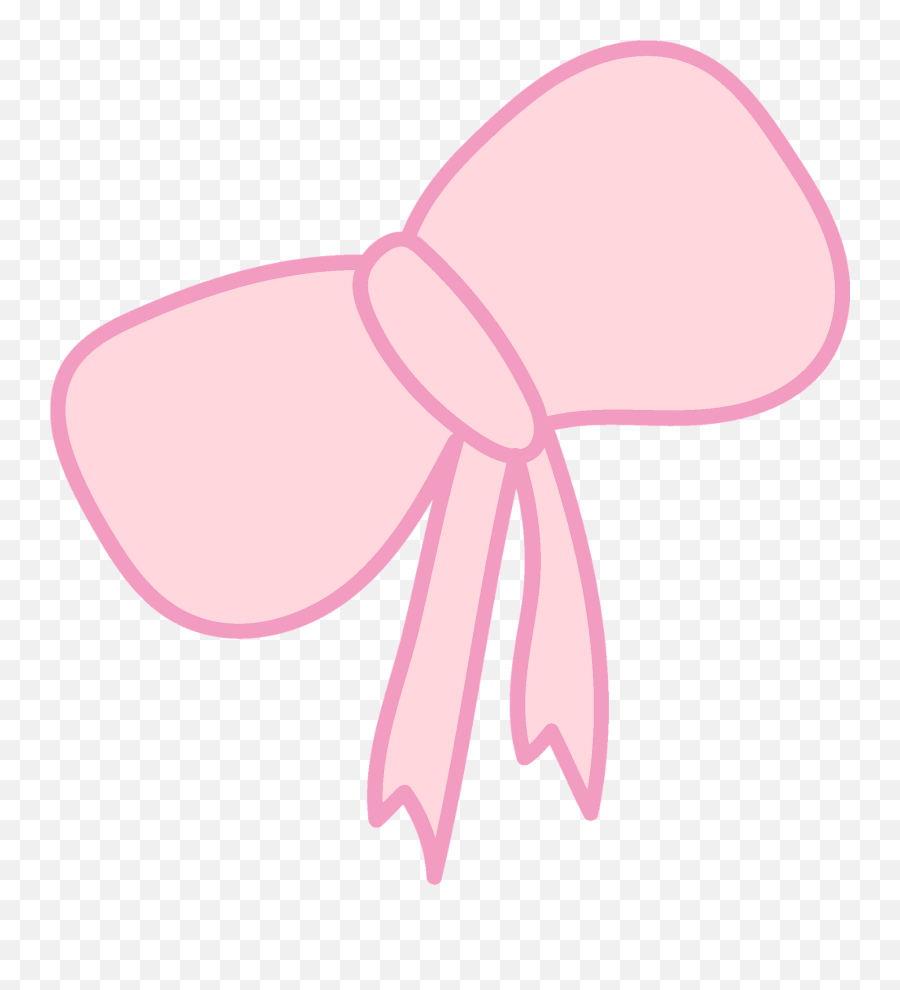 Pink Bow Clipart Free Download Transparent Png Creazilla - Bow Emoji,Bow Clipart