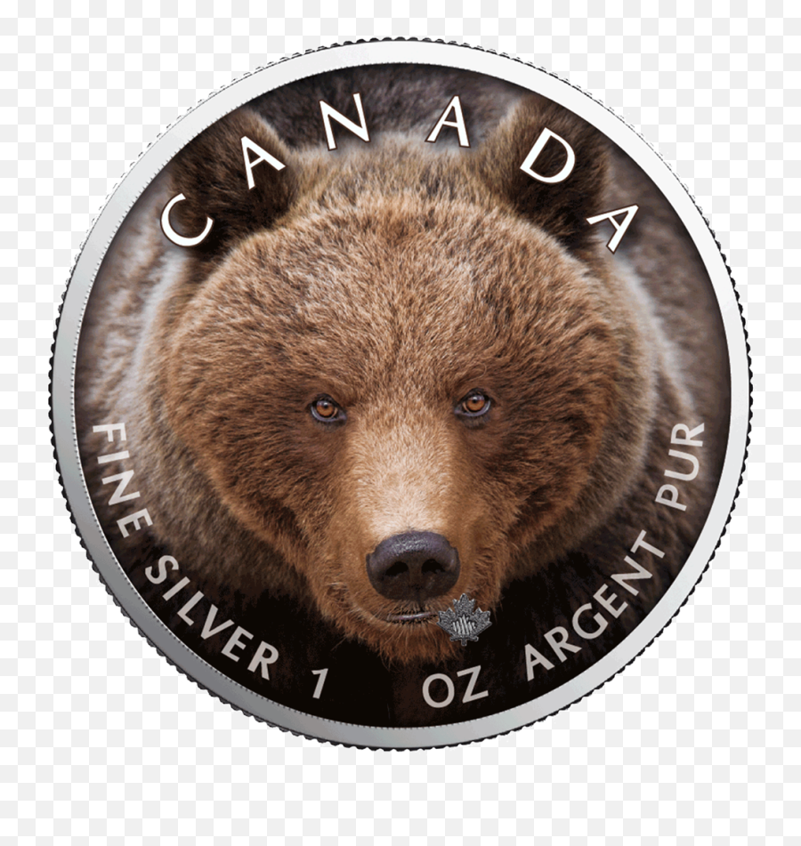 1 Oz - Silver Emoji,Grizzly Bear Png
