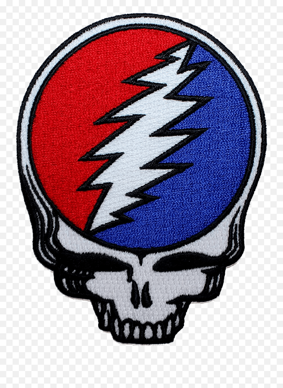 Grateful Dead Logo And Symbol Meaning - Steal Your Face Patch Emoji,Grateful Dead Logo