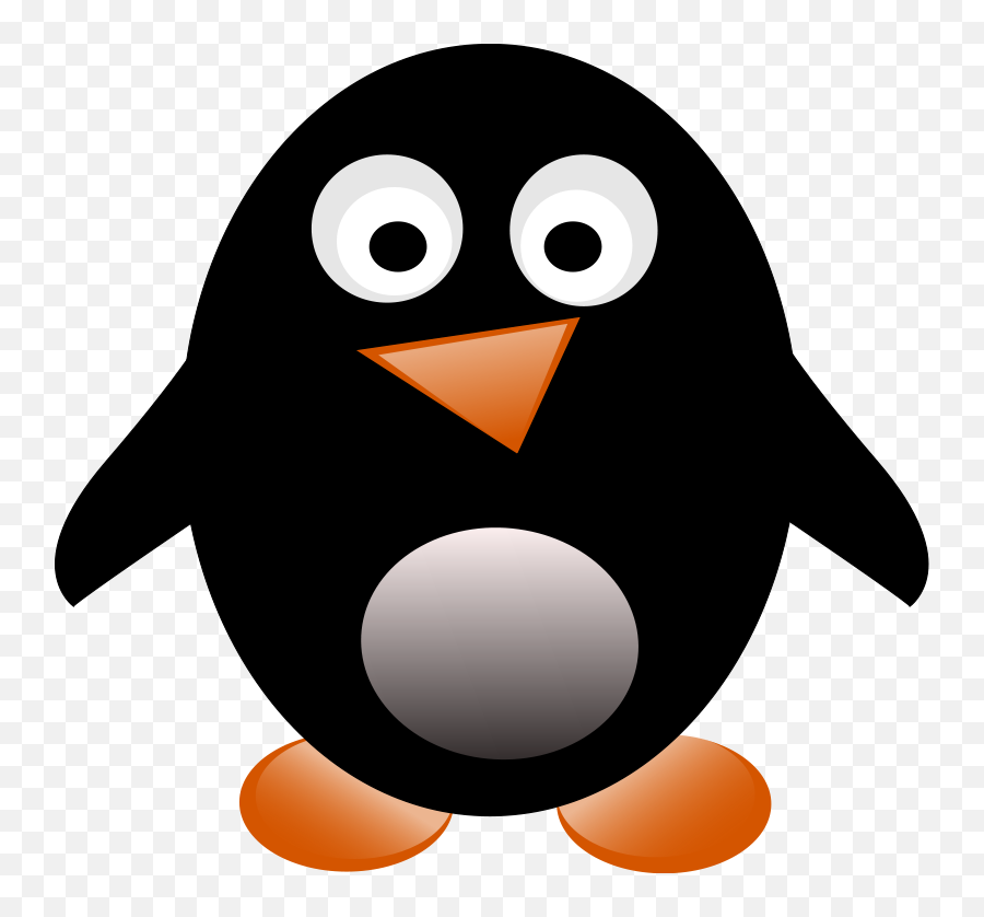 Jesusfreak Penguin Clip Art At Clker - Clipart Black Penguin Cartoon Emoji,Clipart Penquin